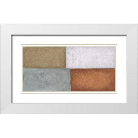 4Tile 2 White Modern Wood Framed Art Print with Double Matting by Emery, Kristin