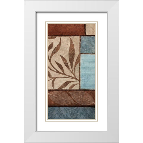 Simple Flow 2 White Modern Wood Framed Art Print with Double Matting by Emery, Kristin