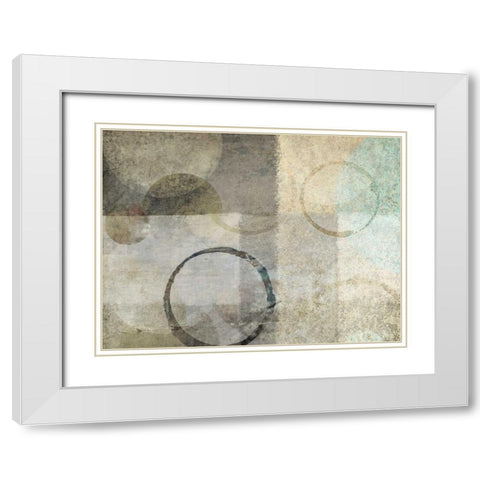 Paradise Moon III White Modern Wood Framed Art Print with Double Matting by Emery, Kristin