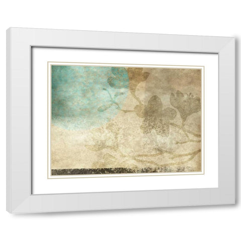 Paradise Moon IV White Modern Wood Framed Art Print with Double Matting by Emery, Kristin