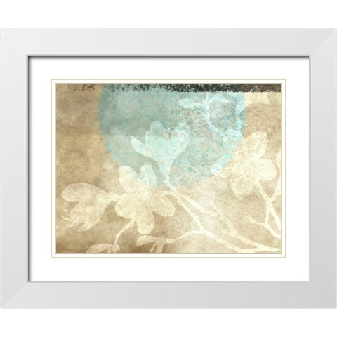 Paradise Moon VI White Modern Wood Framed Art Print with Double Matting by Emery, Kristin