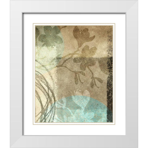 Paradise Moon VII White Modern Wood Framed Art Print with Double Matting by Emery, Kristin