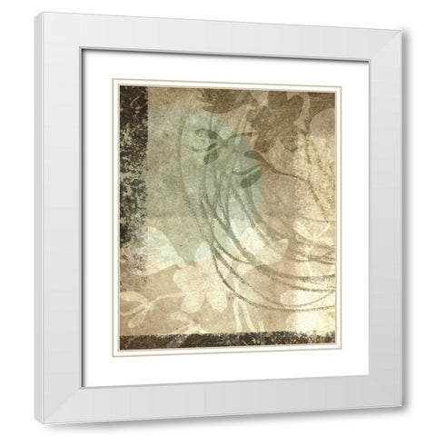 Paradise Moon VIII White Modern Wood Framed Art Print with Double Matting by Emery, Kristin