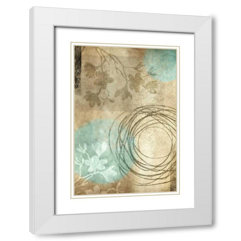 Paradise Moon XV White Modern Wood Framed Art Print with Double Matting by Emery, Kristin