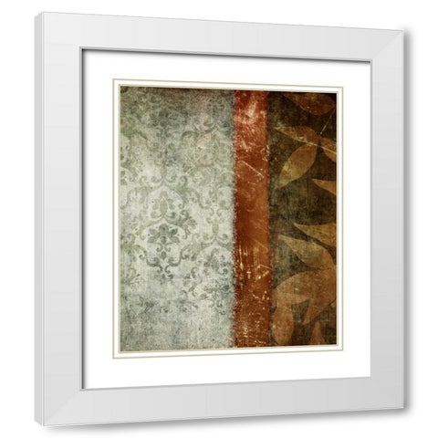 Autumn Spice II White Modern Wood Framed Art Print with Double Matting by Emery, Kristin