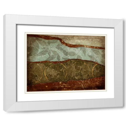 Autumn Spice III White Modern Wood Framed Art Print with Double Matting by Emery, Kristin