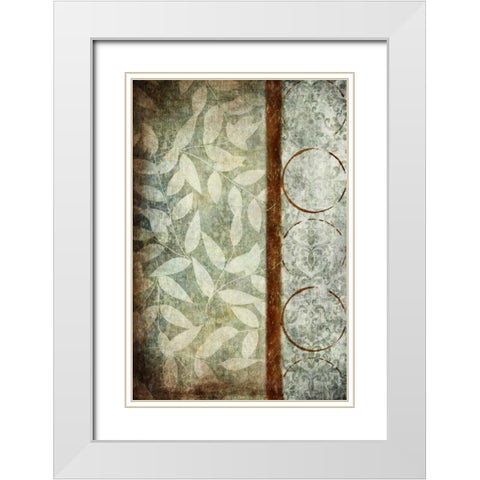 Autumn Spice VII White Modern Wood Framed Art Print with Double Matting by Emery, Kristin