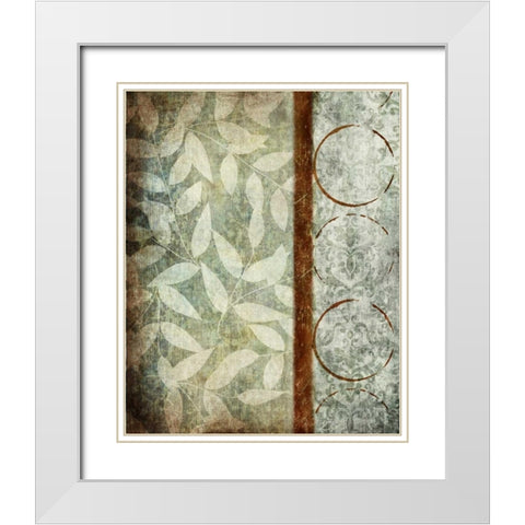Autumn Spice White Modern Wood Framed Art Print with Double Matting by Emery, Kristin