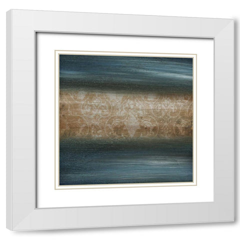 Modern Vintage II White Modern Wood Framed Art Print with Double Matting by Emery, Kristin