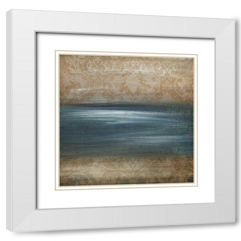Modern Vintage I White Modern Wood Framed Art Print with Double Matting by Emery, Kristin