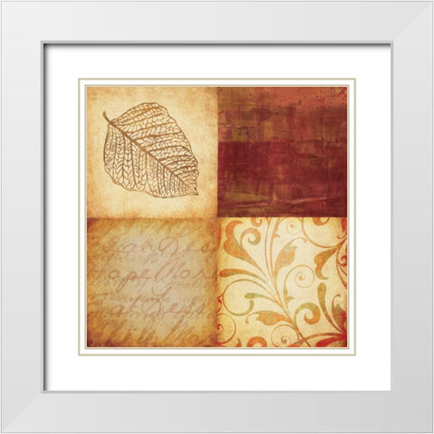 Spice 1 White Modern Wood Framed Art Print with Double Matting by Emery, Kristin