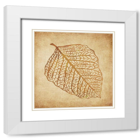 Gold Wish 4 White Modern Wood Framed Art Print with Double Matting by Emery, Kristin