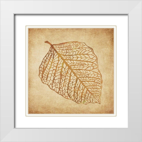 Gold Wish 4 White Modern Wood Framed Art Print with Double Matting by Emery, Kristin
