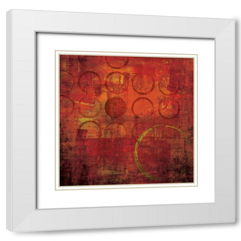 Red Hot I White Modern Wood Framed Art Print with Double Matting by Emery, Kristin