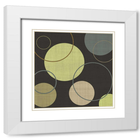 Lime Ricky I White Modern Wood Framed Art Print with Double Matting by Emery, Kristin