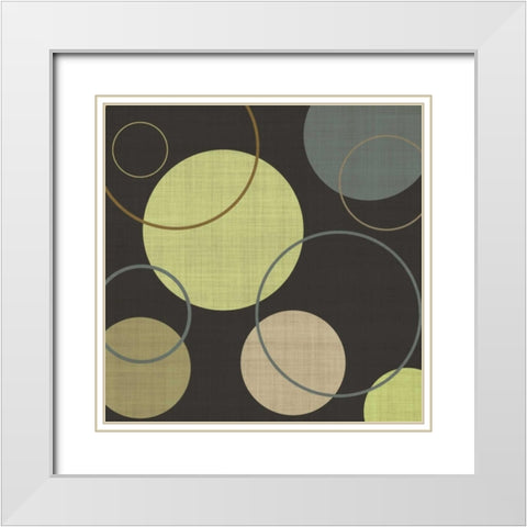 Lime Ricky I White Modern Wood Framed Art Print with Double Matting by Emery, Kristin