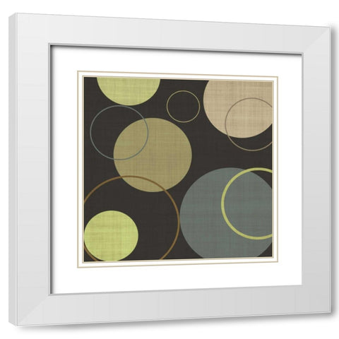 Lime Ricky II White Modern Wood Framed Art Print with Double Matting by Emery, Kristin
