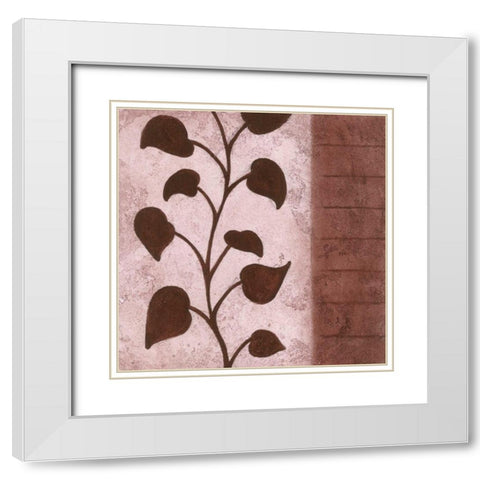 Vine 2 White Modern Wood Framed Art Print with Double Matting by Emery, Kristin
