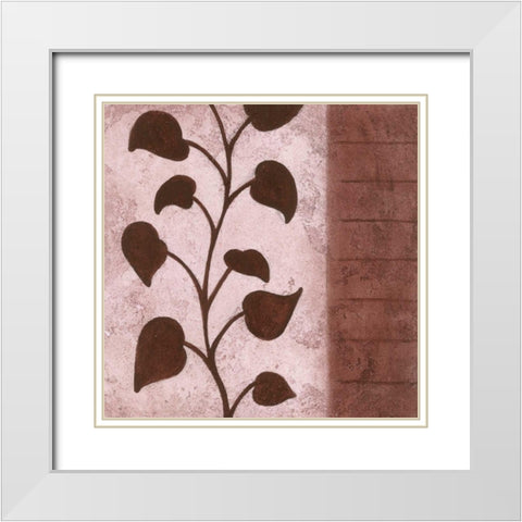 Vine 2 White Modern Wood Framed Art Print with Double Matting by Emery, Kristin