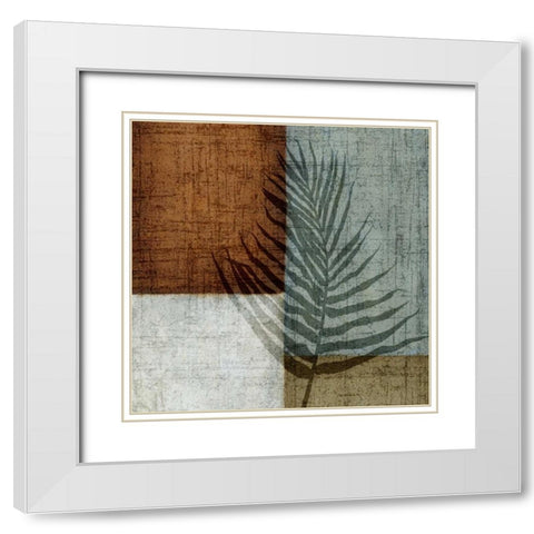Flower II White Modern Wood Framed Art Print with Double Matting by Emery, Kristin