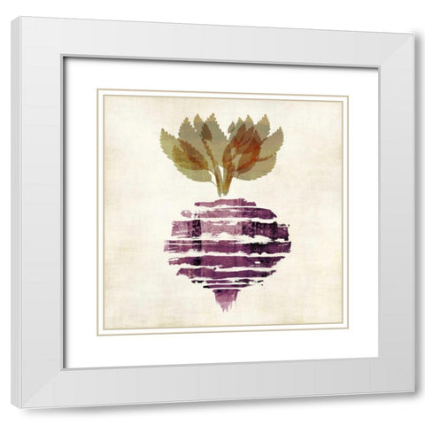Beet IIII White Modern Wood Framed Art Print with Double Matting by Emery, Kristin