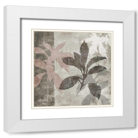 Misty I White Modern Wood Framed Art Print with Double Matting by Emery, Kristin