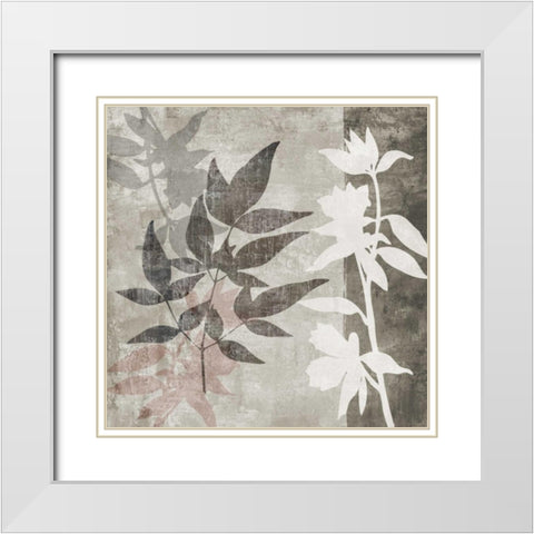 Misty IIA White Modern Wood Framed Art Print with Double Matting by Emery, Kristin