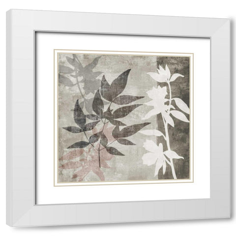 Misty II White Modern Wood Framed Art Print with Double Matting by Emery, Kristin