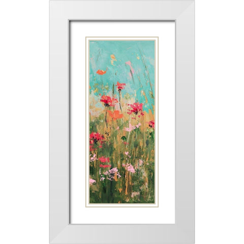 Spring Refresh 1 White Modern Wood Framed Art Print with Double Matting by Kruk