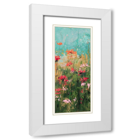 Spring Refresh 2 White Modern Wood Framed Art Print with Double Matting by Kruk