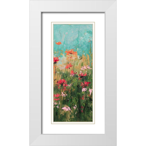 Spring Refresh 2 White Modern Wood Framed Art Print with Double Matting by Kruk
