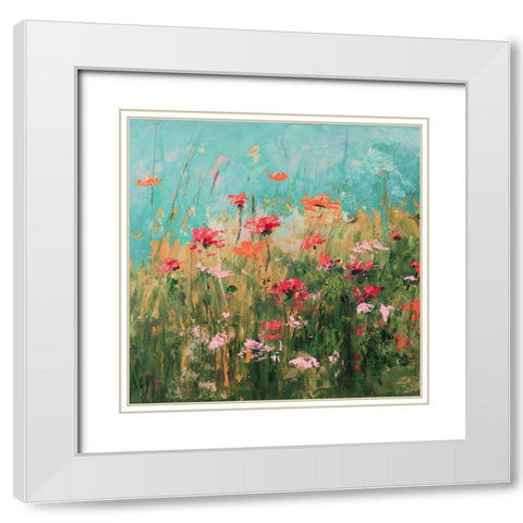 Spring In Your Day White Modern Wood Framed Art Print with Double Matting by Kruk