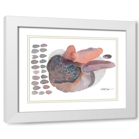 Close Evolutions White Modern Wood Framed Art Print with Double Matting by Rupe, Kim