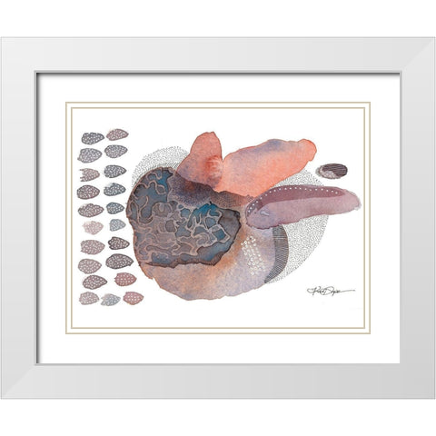 Close Evolutions White Modern Wood Framed Art Print with Double Matting by Rupe, Kim