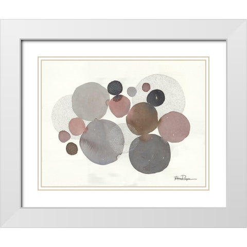 Eclipse White Modern Wood Framed Art Print with Double Matting by Rupe, Kim