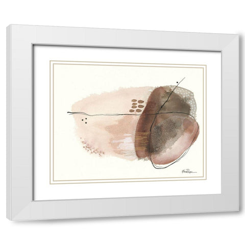 Moon Rock White Modern Wood Framed Art Print with Double Matting by Rupe, Kim