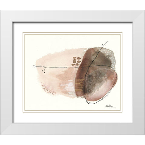 Moon Rock White Modern Wood Framed Art Print with Double Matting by Rupe, Kim