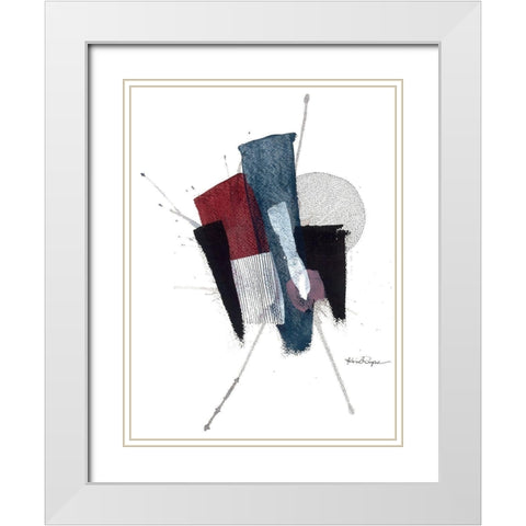 Shattered Views White Modern Wood Framed Art Print with Double Matting by Rupe, Kim