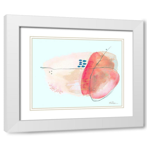 Sea Rock White Modern Wood Framed Art Print with Double Matting by Rupe, Kim