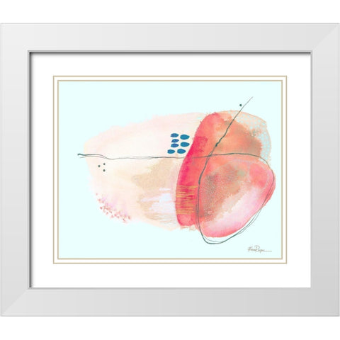 Sea Rock White Modern Wood Framed Art Print with Double Matting by Rupe, Kim