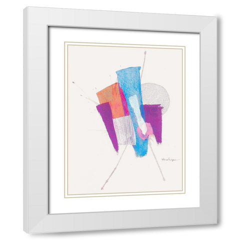 Shattered Dreams 1 White Modern Wood Framed Art Print with Double Matting by Rupe, Kim
