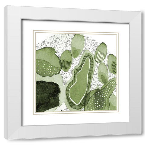 Close Evolutions 2 White Modern Wood Framed Art Print with Double Matting by Rupe, Kim