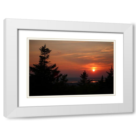 Somewhere In The Distance 1 White Modern Wood Framed Art Print with Double Matting by Colberg, Lisa