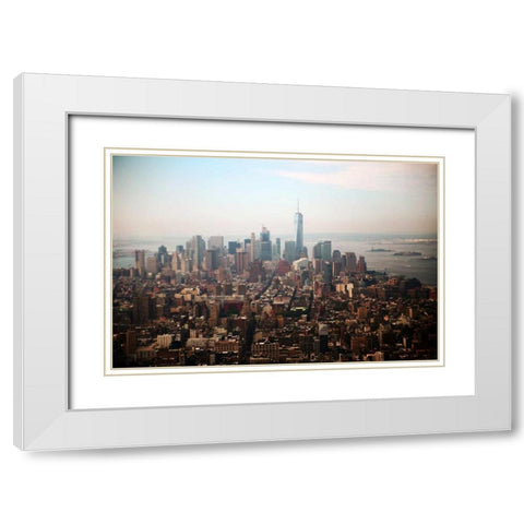 Concret Jungle 1 White Modern Wood Framed Art Print with Double Matting by Colberg, Lisa
