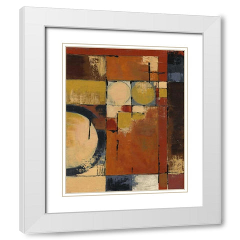 Jazz I White Modern Wood Framed Art Print with Double Matting by Davey, Linda