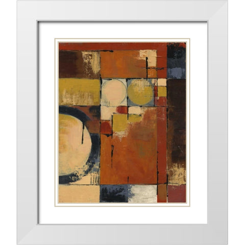 Jazz I White Modern Wood Framed Art Print with Double Matting by Davey, Linda