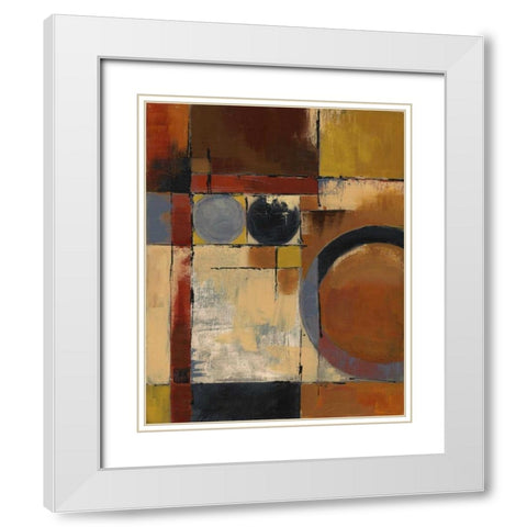 Jazz II White Modern Wood Framed Art Print with Double Matting by Davey, Linda