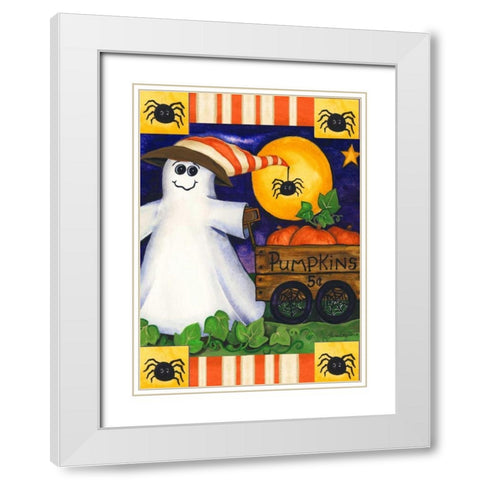 Hey There White Modern Wood Framed Art Print with Double Matting by Korsgaden, Laurie