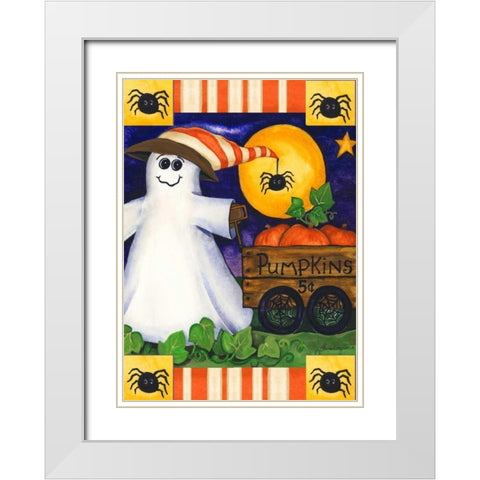 Hey There White Modern Wood Framed Art Print with Double Matting by Korsgaden, Laurie
