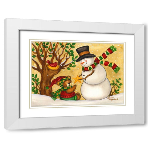 Star of Wonder White Modern Wood Framed Art Print with Double Matting by Korsgaden, Laurie